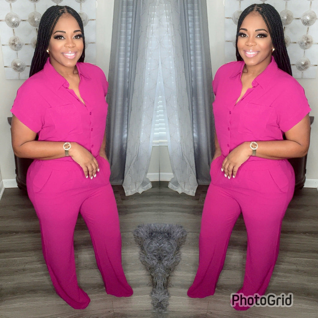 VIKKI SET (MAGENTA)(S-XL)