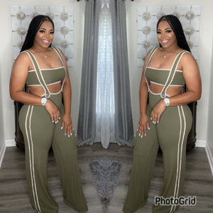 J-Lo Jumpsuit (Olive)