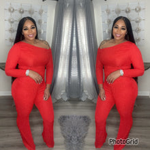 Load image into Gallery viewer, Tago Red Pants Set
