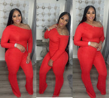 Load image into Gallery viewer, Tago Red Pants Set
