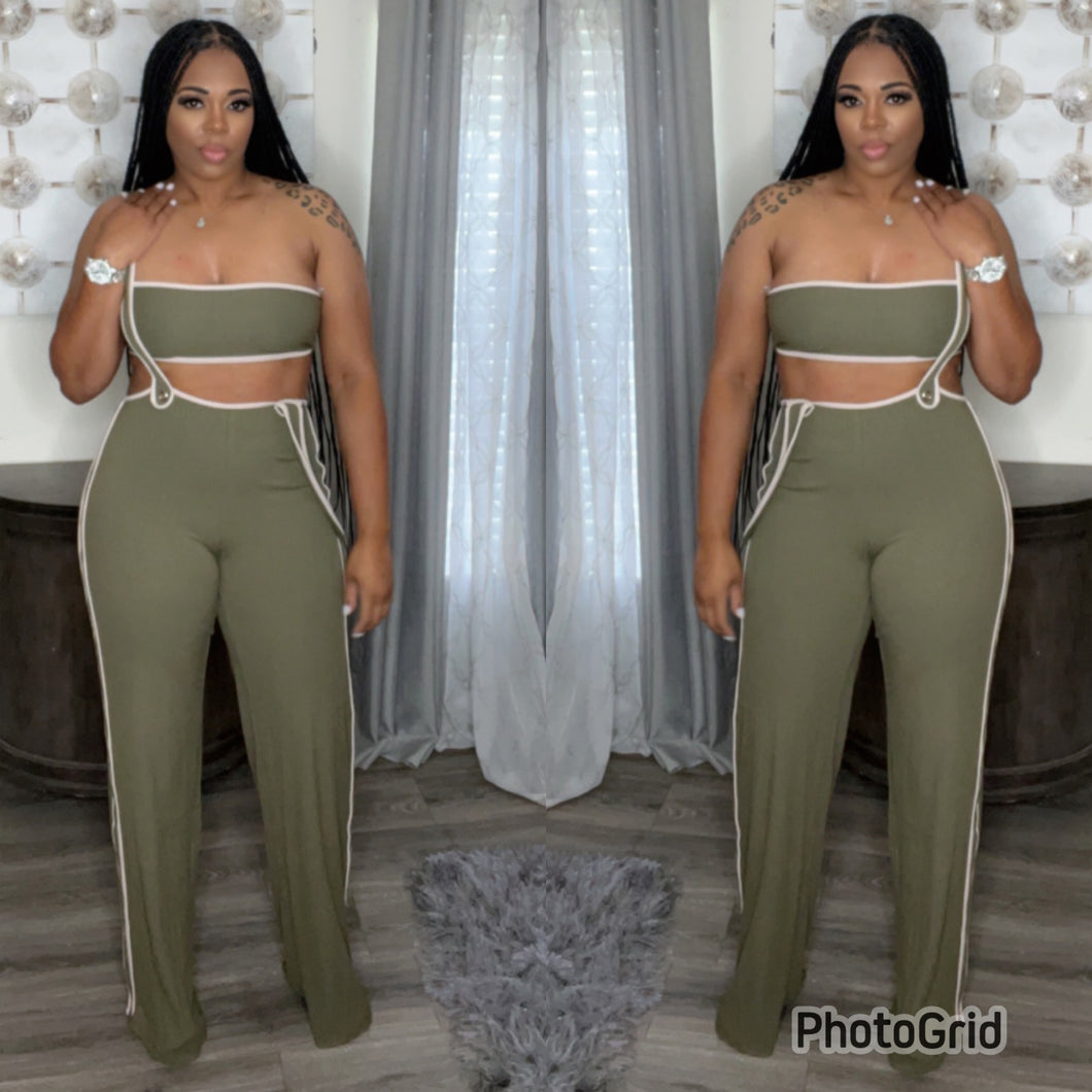 J-Lo Jumpsuit (Olive)