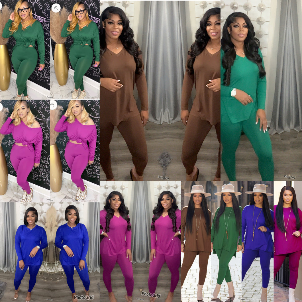 Relax Me Set (Ruby,Dk.Olive,Bright Blue,Brown,Forest,Lt.Navy,Lt.Plum,Dk.Green)