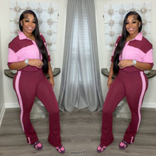 Load image into Gallery viewer, Casual Flex Set (Maroon/Pink)
