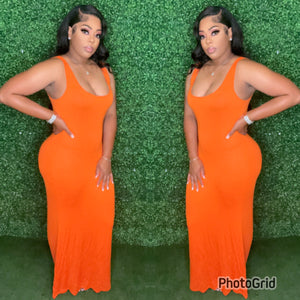 1 Maxi Dress (Orange)