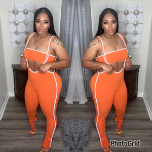 J Lo Jumpsuit (Orange)