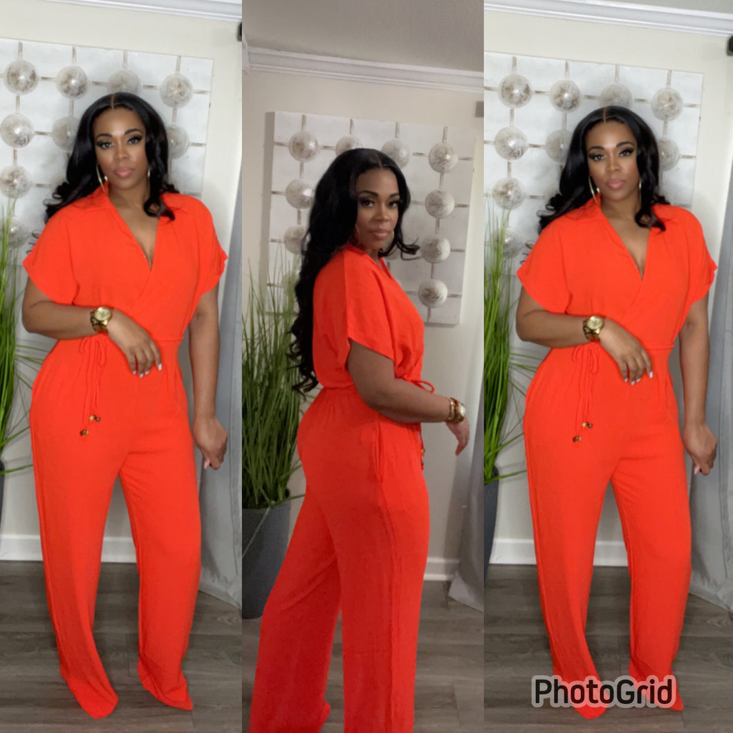 Lisa Jumpsuit (Orange)