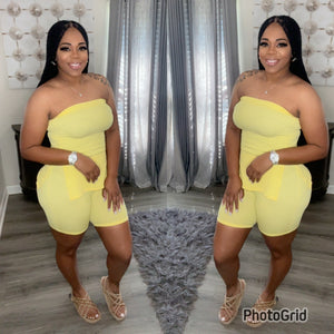 LALA SHORT SET (YELLOW)