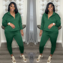 Load image into Gallery viewer, Jessica Set(Half Zip)(Blue,DK.Green,Dk.Olive)
