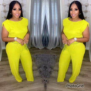Ada Jumpsuit (Cyber Lime)