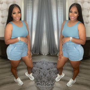 Every Day short Set (Blue Gray)
