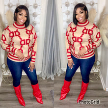 Load image into Gallery viewer, CANDY SWEATHER (RED/CREAM)
