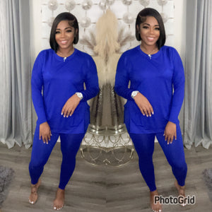 LOUNGEWEAR BASIC SET (BRIGHT BLUE)