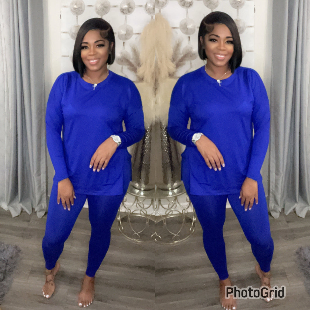 LOUNGEWEAR BASIC SET (BRIGHT BLUE)