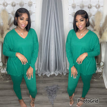 Load image into Gallery viewer, LOUNGEWEAR BASIC SET(PLUS)(LT.NAVY,LT.ROSE,RUBY,BLACK,F0REST)
