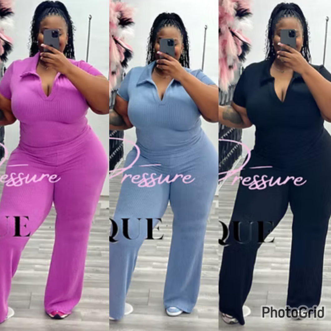 Dany Set(Plus)(Magenta,Denim Blue,Black)(1x-3x)