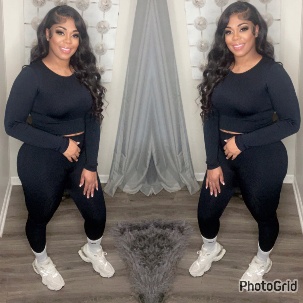 MONICA SET ( BLACK)