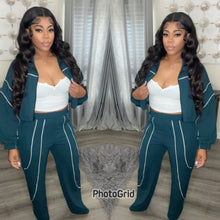 Load image into Gallery viewer, ANGIE PANTS SET (HUNTER GREEN)
