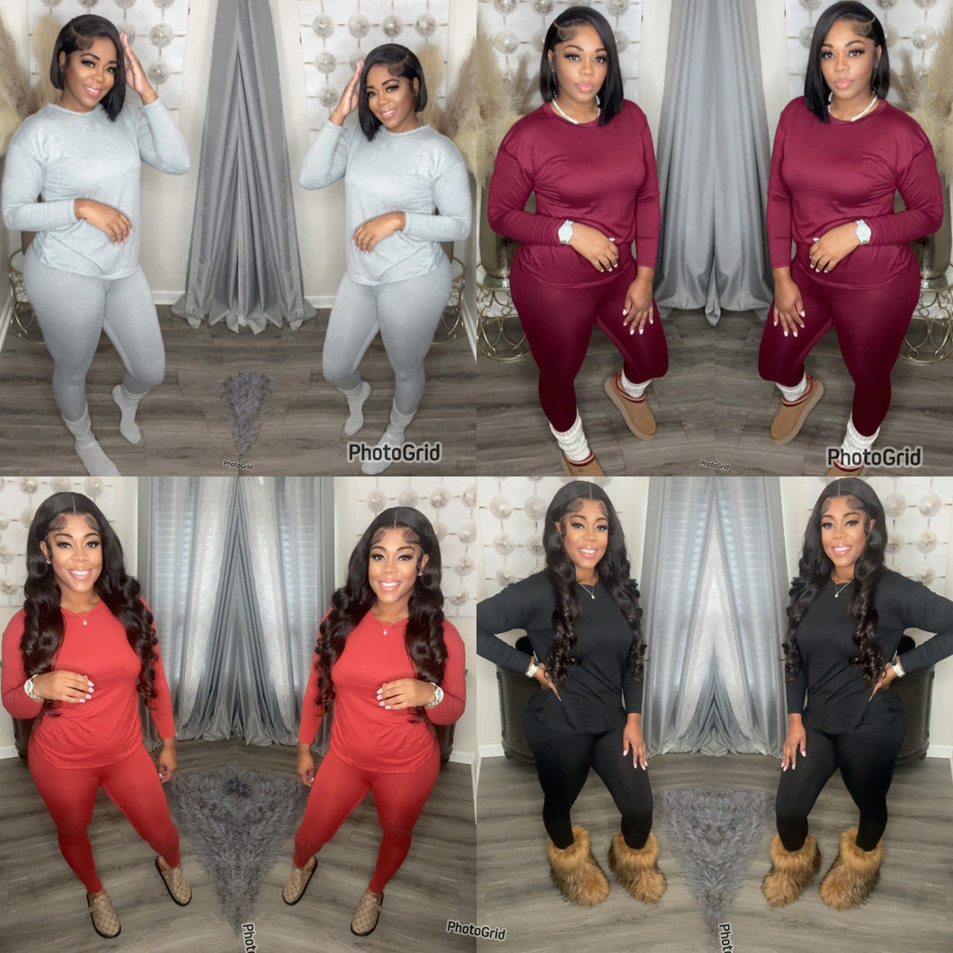 Jay Basic Set (Heather,Burgundy,Rust,Black)